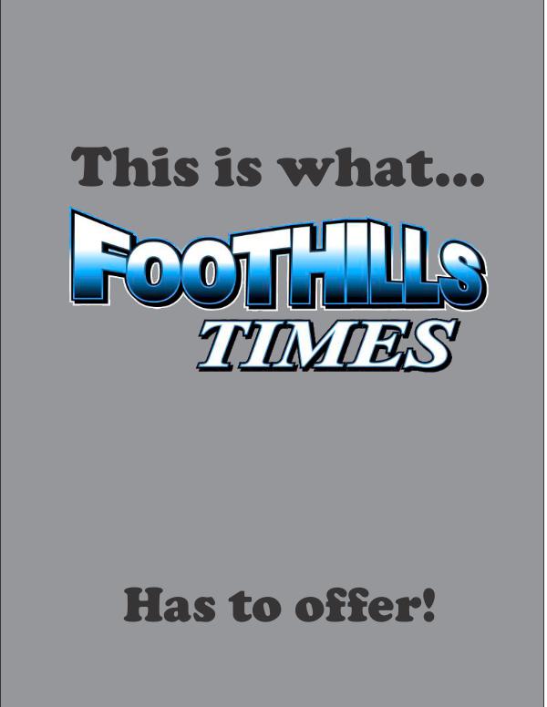 FOOTHILLS TIMES SEPTEMBER 2017 DAVID Foothills Times Demographics FLIP