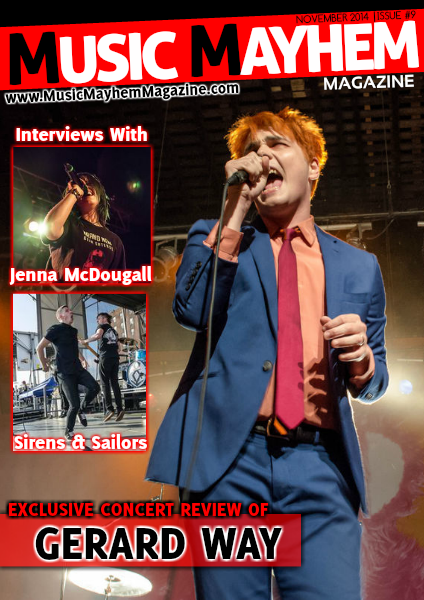 Music Mayhem Magazine November 2014: ISSUE #9 (Gerard Way Is Back)