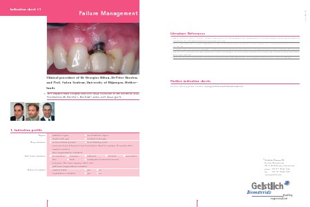 Geistlich - Indication sheets X1 - Failure Management