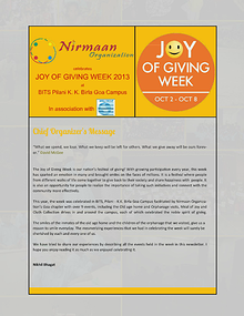 JGW newsletter - BITS Goa