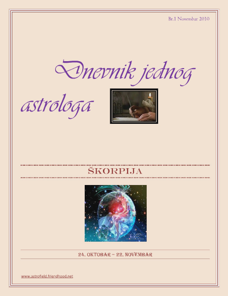 Dnevnik Jednog Astrologa Novembar 2010