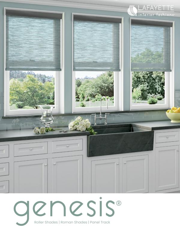 Genesis Roller Shades, Roman Shades & Panel Track