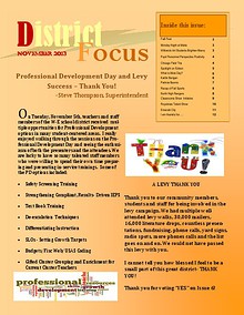 W-E Schools District Focus