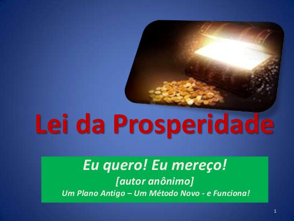 A Lei da Prosperidade - 1