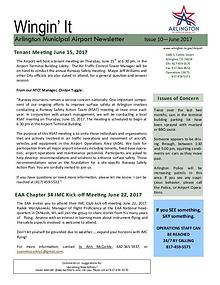 Wingin' It - Arlington Municipal Airport Newsletter