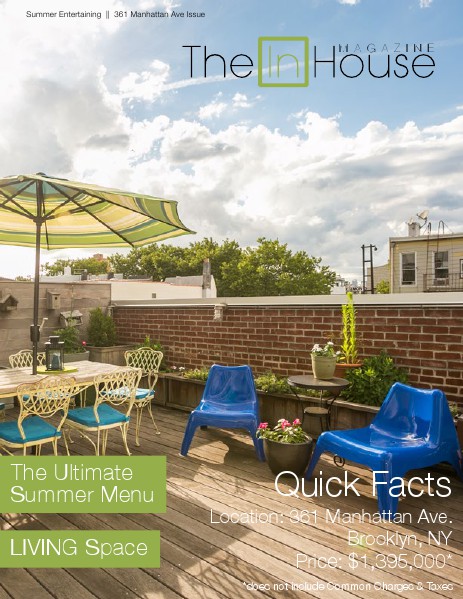 The InHouse Magazine Summer Entertaining Issue || 361 Manhattan Ave. BK