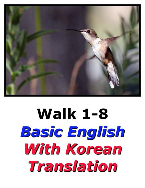 Learn English Here with Korean Translation-Walk 1 #1-8