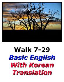 Learn English Here with Korean Translation-Walk 7