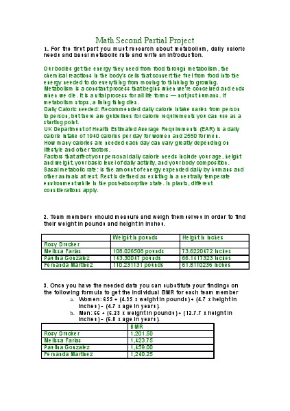 Math project 2 March 4, 2014