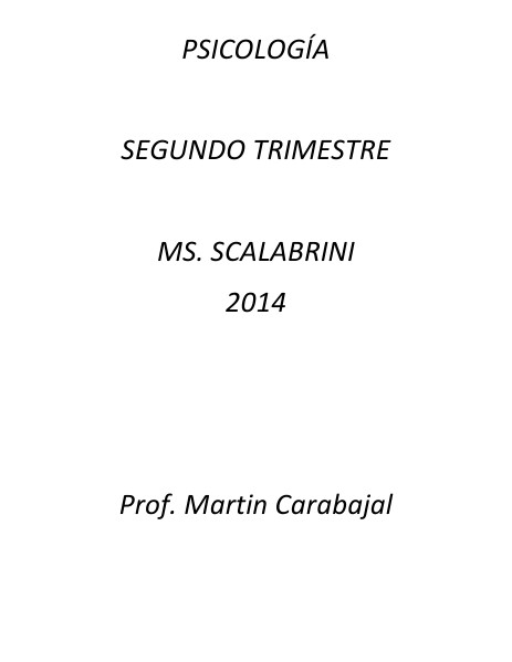 PSICOLOGIA SEGUNDO TRIMESTRE 01-06-2014