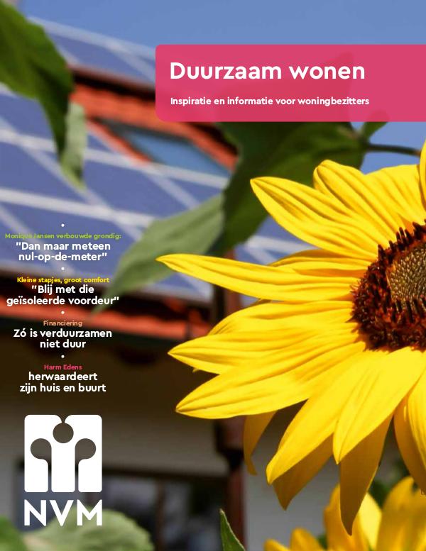 NVM Magazine Duurzaam wonen/E. Janson