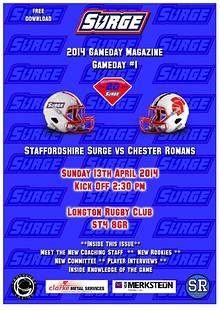 Staffordshire Surge Gameday Digital Magazine