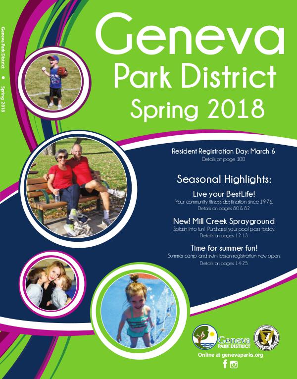 Geneva Park District Spring 2018 Program Guide Spring2018_Brochure