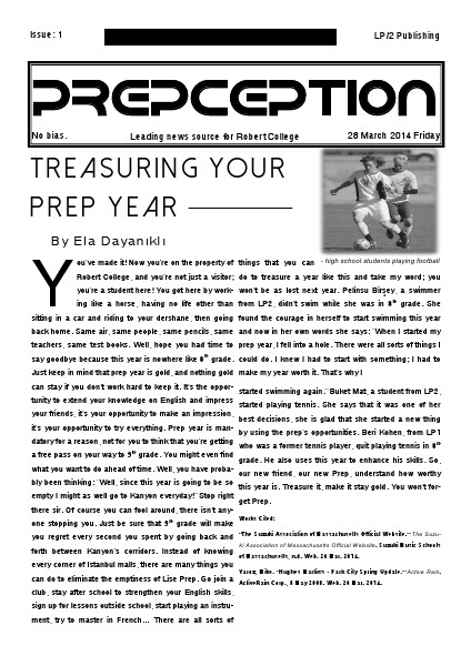 Prepception March 2014