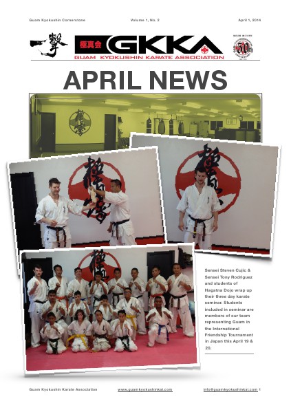 Guam Kyokushin Cornerstone Volume 1 No. 2 Apr. 2014