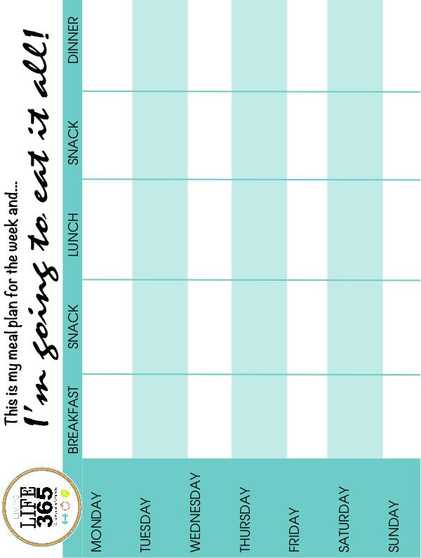 Weekly Meal Planner Printable Meal Planner