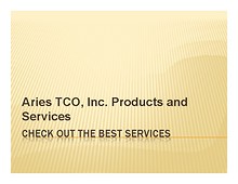 Aries Tco Solutions - The Final Solution