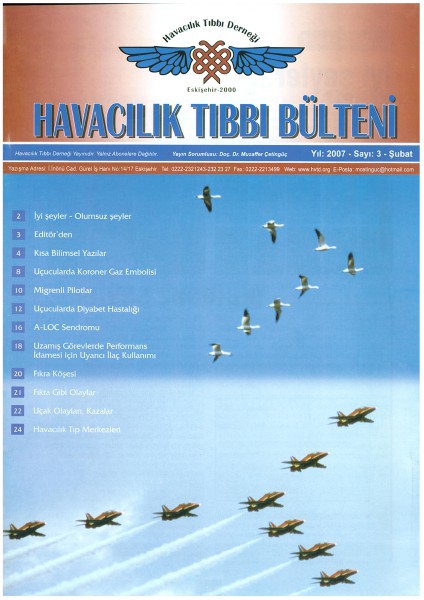 Havacılık Tıbbı Derneği - Bülten Sayı 3