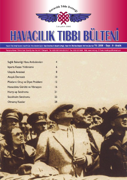 Havacılık Tıbbı Derneği - Bülten Sayı 9