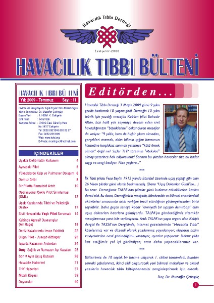 Havacılık Tıbbı Derneği - Bülten Sayı 11