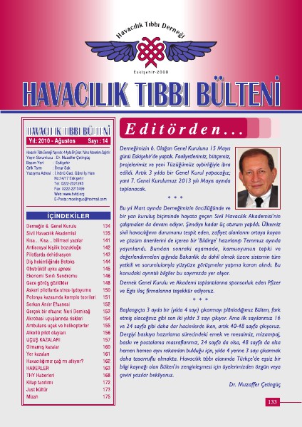 Havacılık Tıbbı Derneği - Bülten Sayı 14