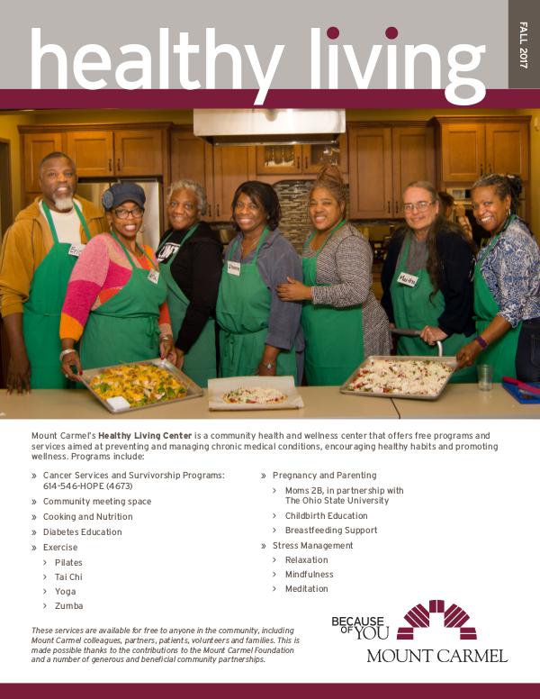 Healthy Living Center Fall 2017