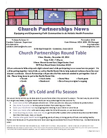 Church Partnership Newsletter