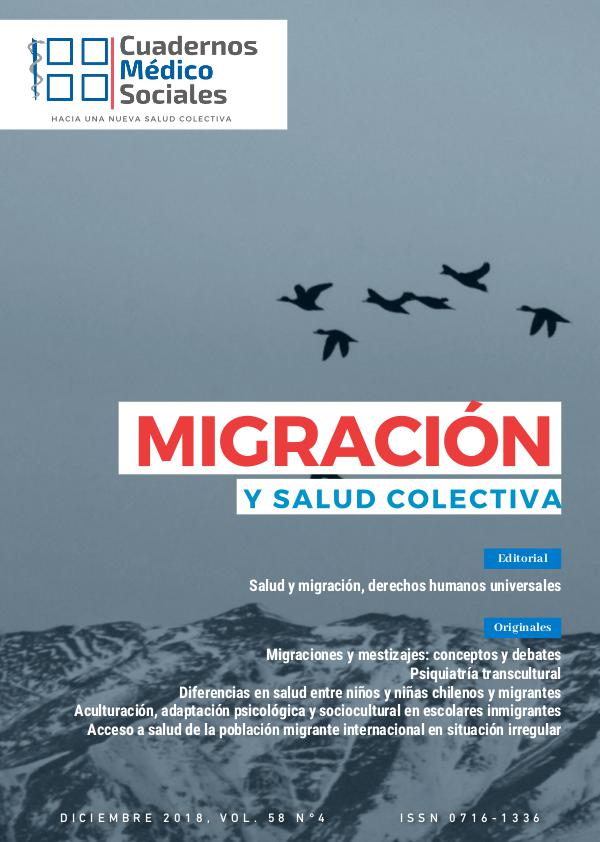 Cuadernos Médicos Sociales 2019; Vol 58 N°4