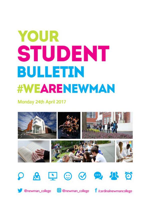 Student Bulletin 2016/17 Student Bulletin 24th April