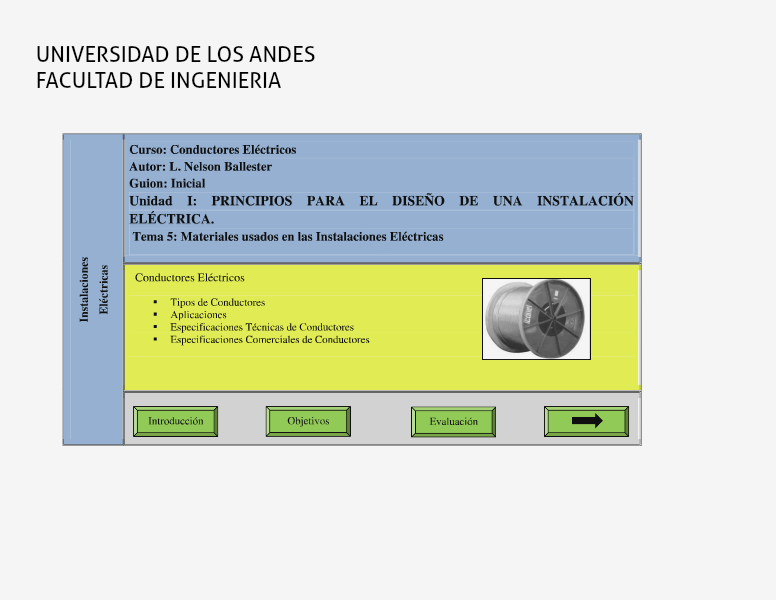 Unidad III: Principios Básicos de las Instalaciones Eléctricas. Tema 3: Materiales usados en las IE. Sesión: Conductores Eléctricos vol 3,