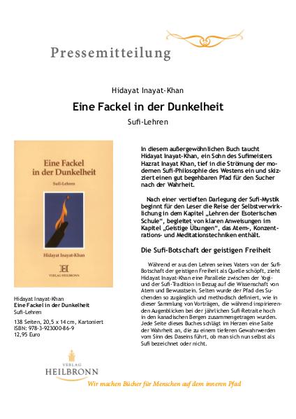 Eine Fackel in der Dunkelheit (Pressemitteilung)