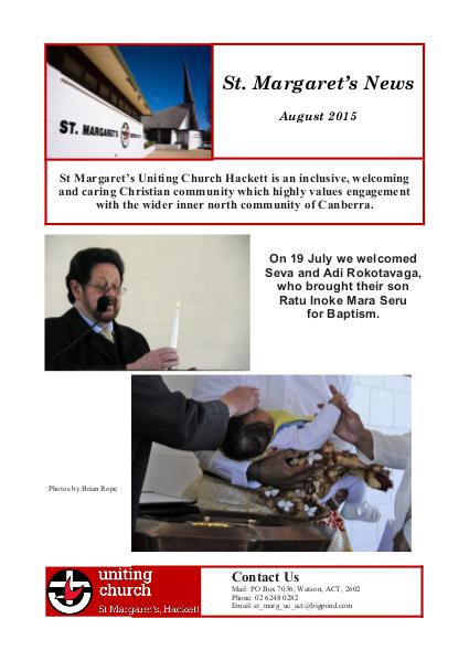 St Margaret's News August 2015