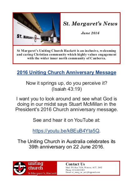 St Margaret's News June 2016