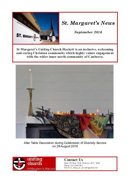 St Margaret's News September 2016