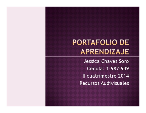 Portafolio de aprendizaje Agosto 10 2014