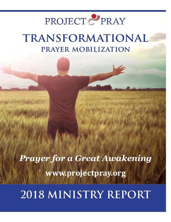 PROJECT PRAY Ministry Report 2018