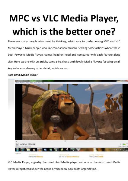 MPC vs VLC Media Player
