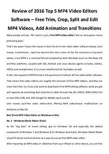 Multimedia Software