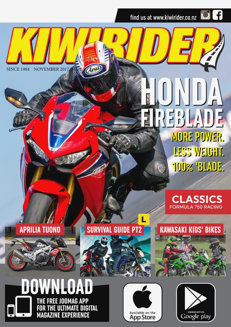 KIWI RIDER NOVEMBER 2017 VOL.1