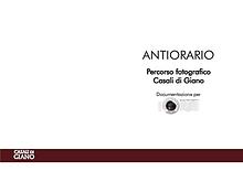 ANTIORARIO  - percorso fotografico dei Casali di Giano