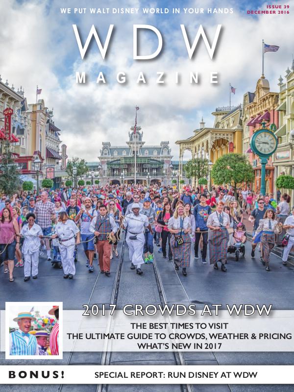 WDW Magazine December 2016 - 2017 Crowds at WDW