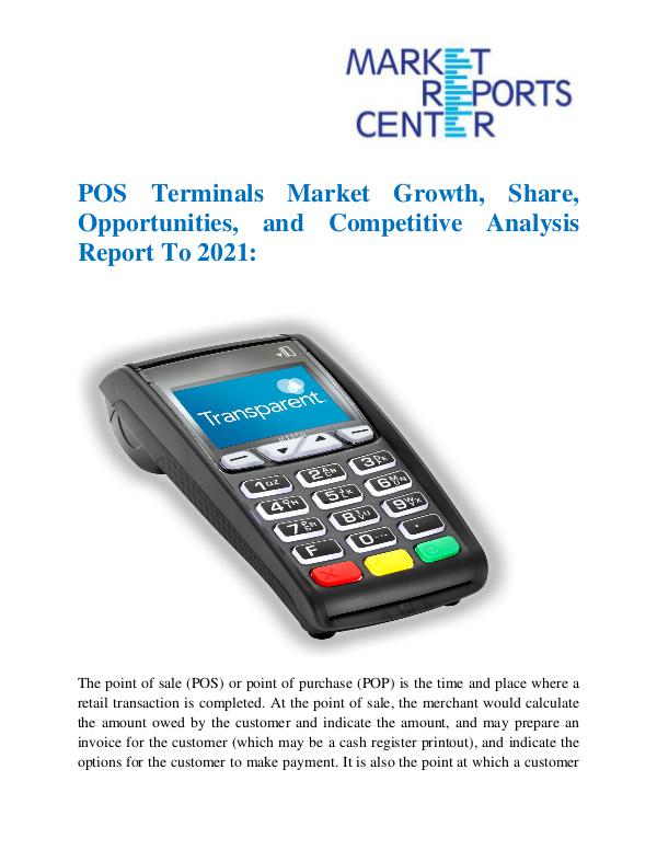 Market Research Reports POS Terminals Market