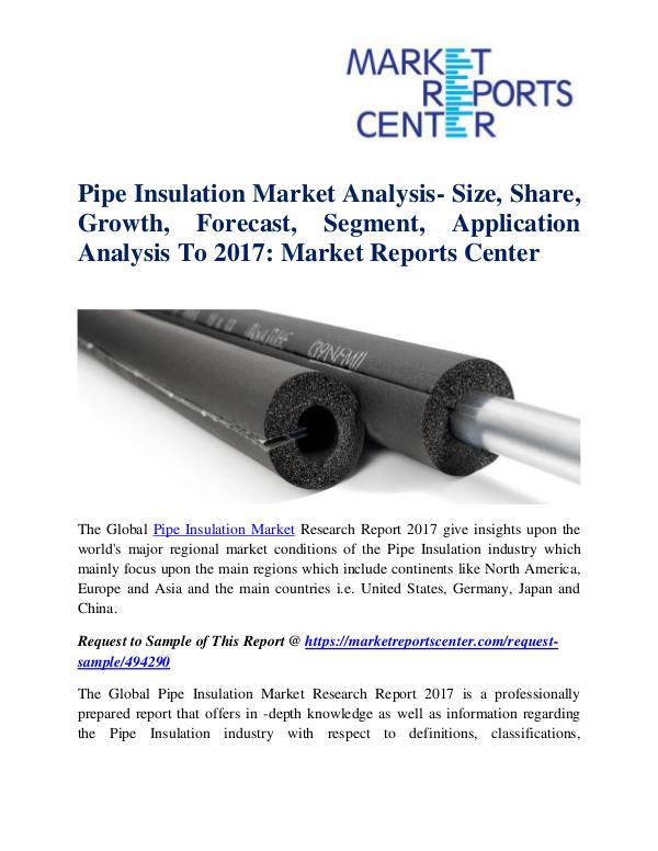 Pipe Insulation Market