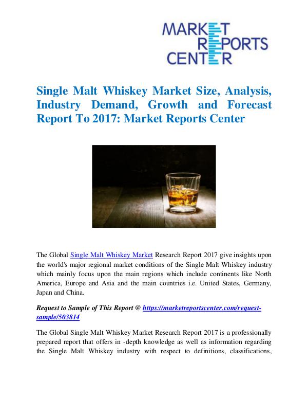 Single Malt Whiskey Market