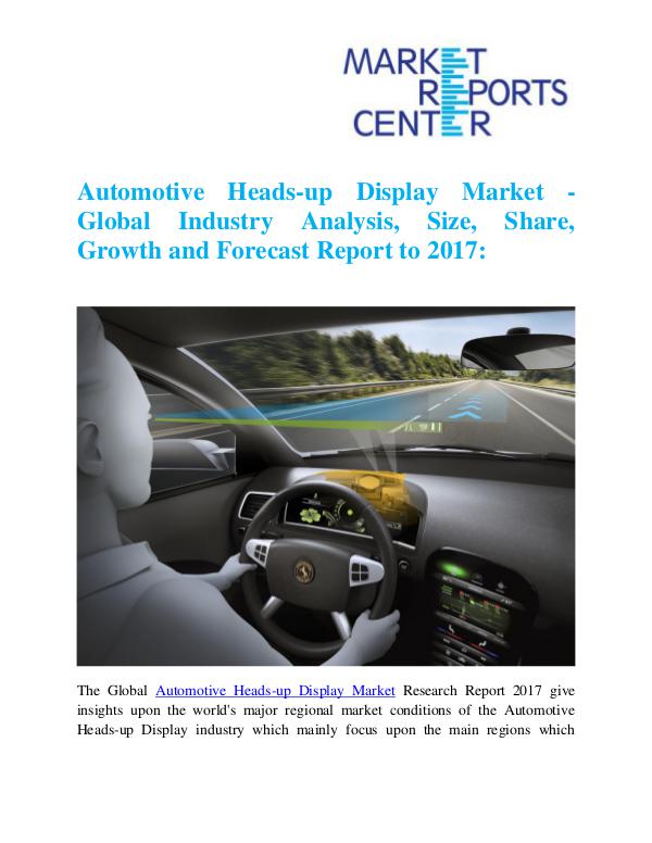 Automotive Heads-up Display Market