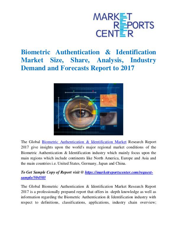 Biometric Authentication & Identification Market