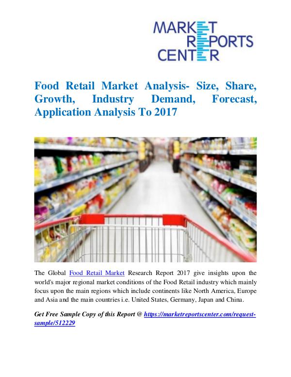 Market Research Reports Food Retail Market