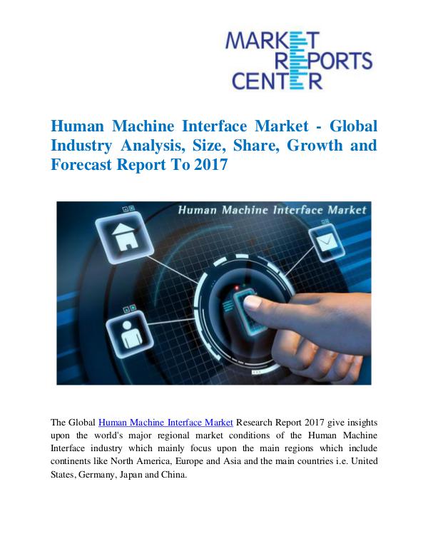 Human Machine Interface Market