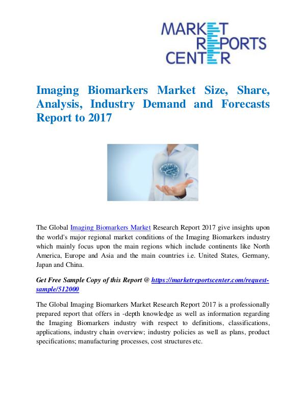 Imaging Biomarkers Market