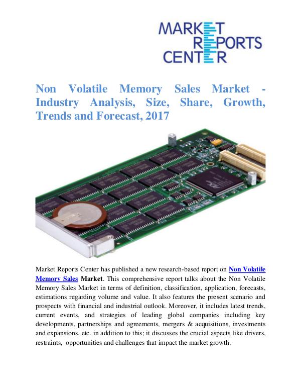 Non Volatile Memory Sales Market